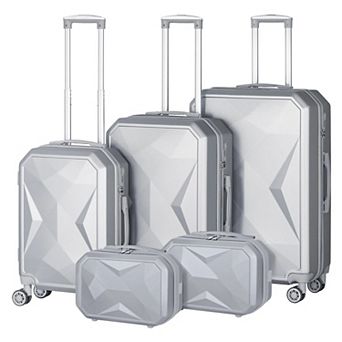 Hikolayae Crossroad 5 pc Hardside Spinner Luggage Set