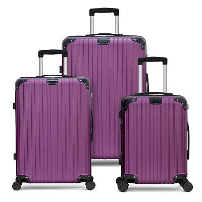 Hikolayae Geometric 3-Piece Luggage Set