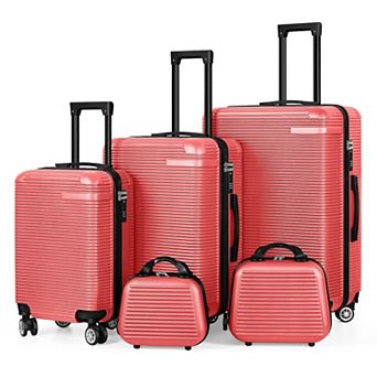Hikolayae Horizon 5 pc Hardside Spinner Luggage Set