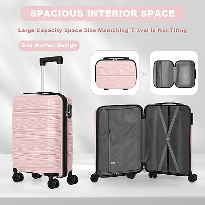 Hikolayae Horizon Log 2-Piece Hardside Spinner Luggage Set