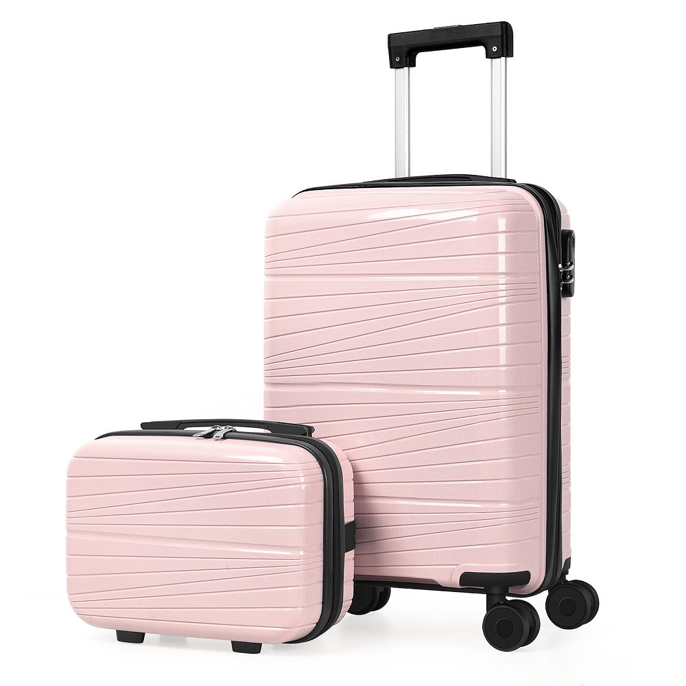 Hikolayae Horizon Log 2-Piece Hardside Spinner Luggage Set