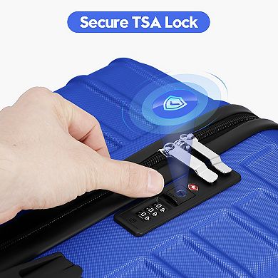 Hikolayae Lots 3-Piece Hardside Spinner Luggage Set