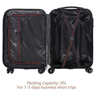 Hikolayae Shell 20-Inch Carry-On Hardside Spinner Luggage
