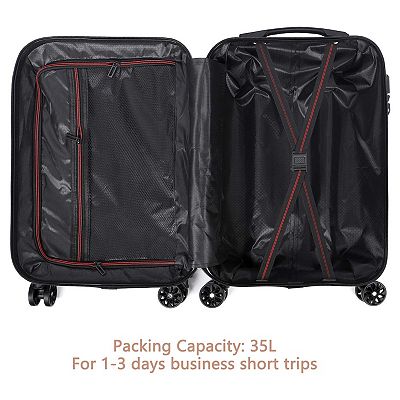 Hikolayae Shell 20-Inch Carry-On Hardside Spinner Luggage