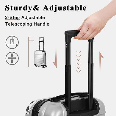 Hikolayae Shell 20-Inch Carry-On Hardside Spinner Luggage