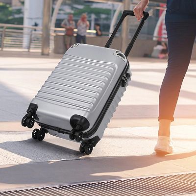 Hikolayae Shell 20-Inch Carry-On Hardside Spinner Luggage