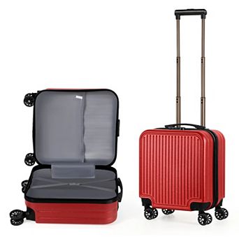 Hikolayae Square 18-Inch Carry-On Hardside Spinner Luggage