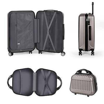 Hikolayae Geometric 5-Piece Hardside Spinner Luggage Set