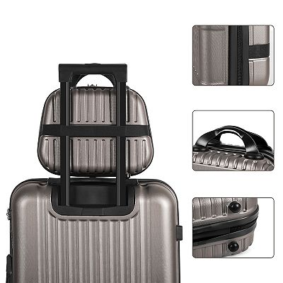 Hikolayae Geometric 5-Piece Hardside Spinner Luggage Set