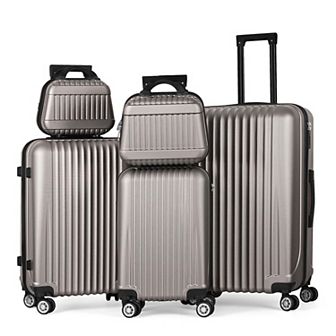 Hikolayae Horizon 5 pc Hardside Spinner Luggage Set
