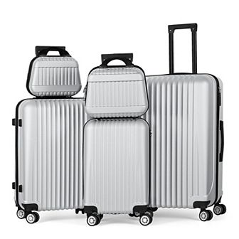 Hikolayae Horizon 5 pc Hardside Spinner Luggage Set