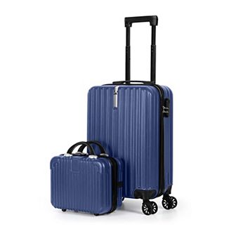 Hikolayae Value Pack 2 pc Hardside Spinner Luggage Set