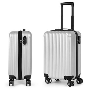 Hikolayae Vertical 20-Inch Carry-On Hardside Spinner Luggage