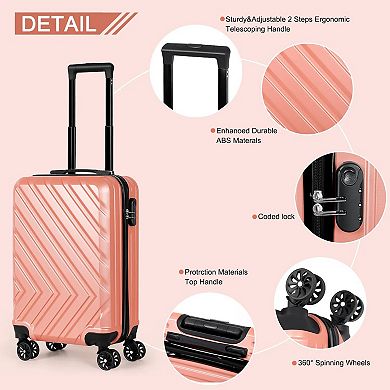 Hikolayae Arrow 20-Inch Carry-On Hardside Spinner Luggage