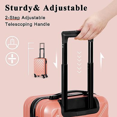 Hikolayae Arrow 20-Inch Carry-On Hardside Spinner Luggage