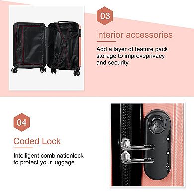 Hikolayae Arrow 20-Inch Carry-On Hardside Spinner Luggage