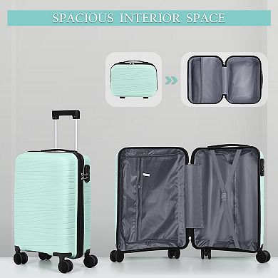 Hikolayae Horizon Log 2-Piece Hardside Spinner Luggage Set