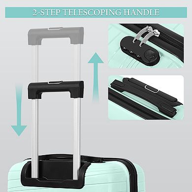 Hikolayae Horizon Log 2-Piece Hardside Spinner Luggage Set