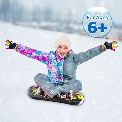 Wham-O Snowboogie Snow Sled, 36" Single Rider Winter Backpack Sled