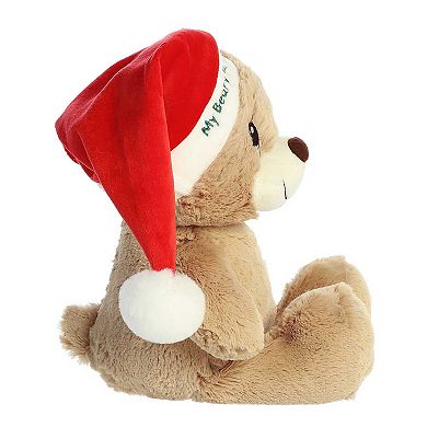Aurora Medium Brown Precious Moments 12" My Beary 1st Christmas Festive Stuffed Animal