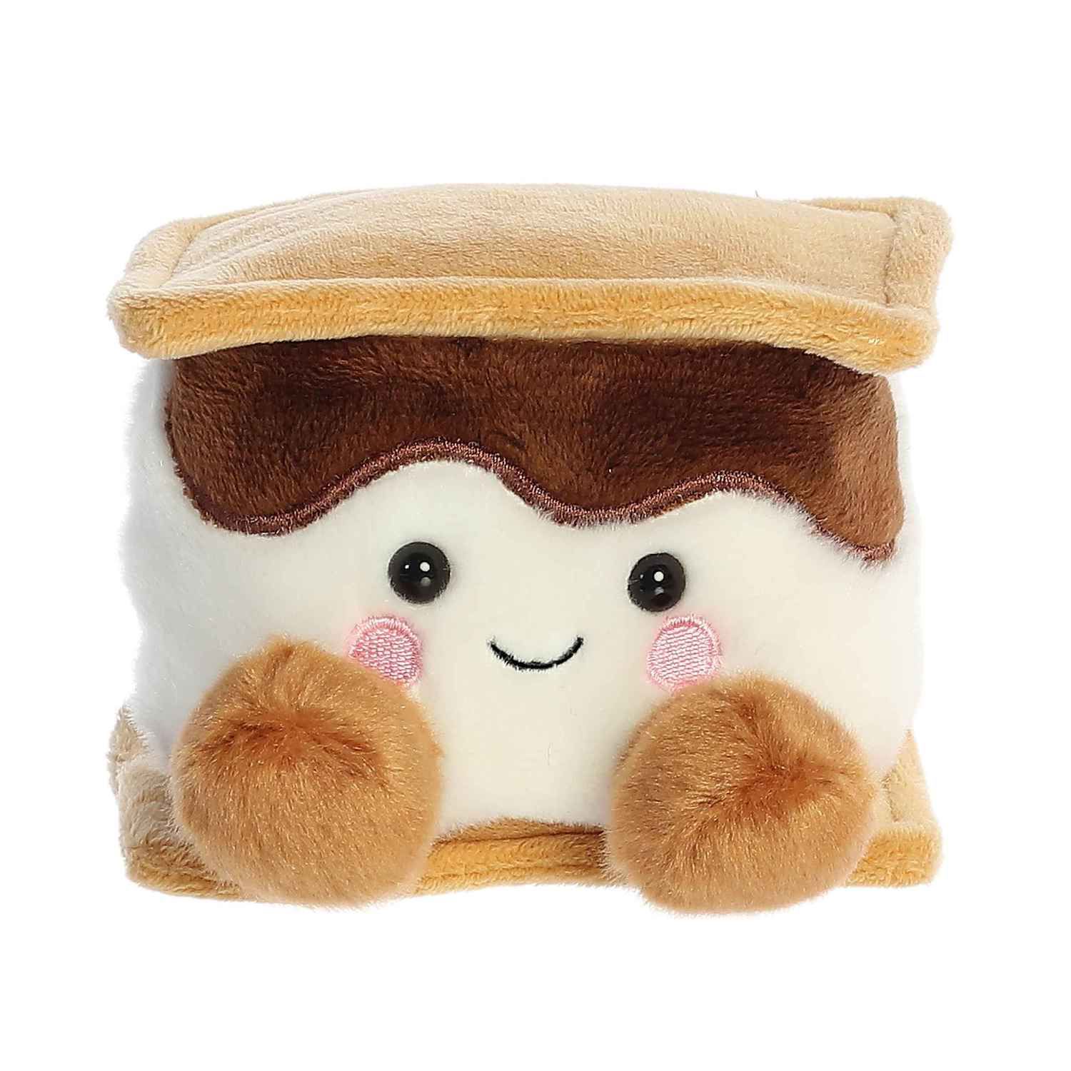 Детская мягкая игрушка Aurora Mini Brown Palm Pals 5" Toastee S'more™ Adorable Stuffed Animal — фото 1