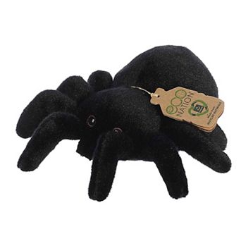 Aurora Small Black Eco Nation Eco Softies 8" Tarantula Stuffed Animal