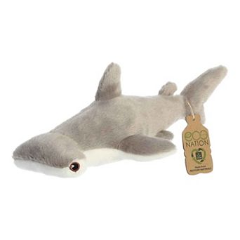 Aurora Small Gray Eco Nation Eco Softies 8" Hammerhead Shark Stuffed Animal