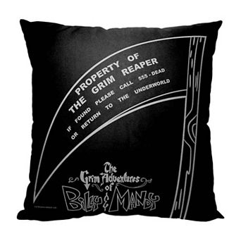 Cartoon Network Billy And Mandy Property Of The Grim Reaper Pillow
