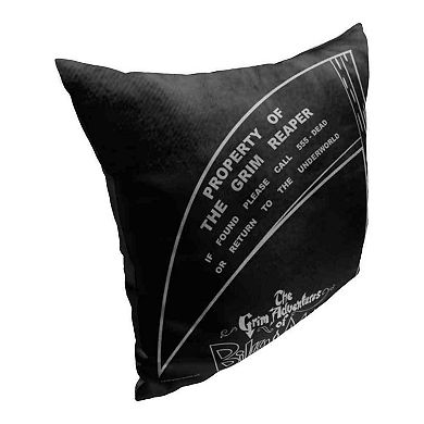 Cartoon Network Billy And Mandy Property Of The Grim Reaper Pillow