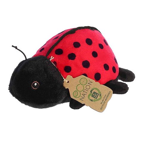 Детские мягкие игрушки Aurora Small Red Eco Nation Eco Softies 8" Ladybug Stuffed Animal