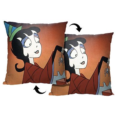 Warner Bros. Beetlejuice Animated Creepy Lydia Printed Throw Pillow