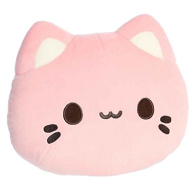 Aurora Medium Strawberry Tasty Peach 10" Meowchi Face Plush Enchanting Stuffed Animal