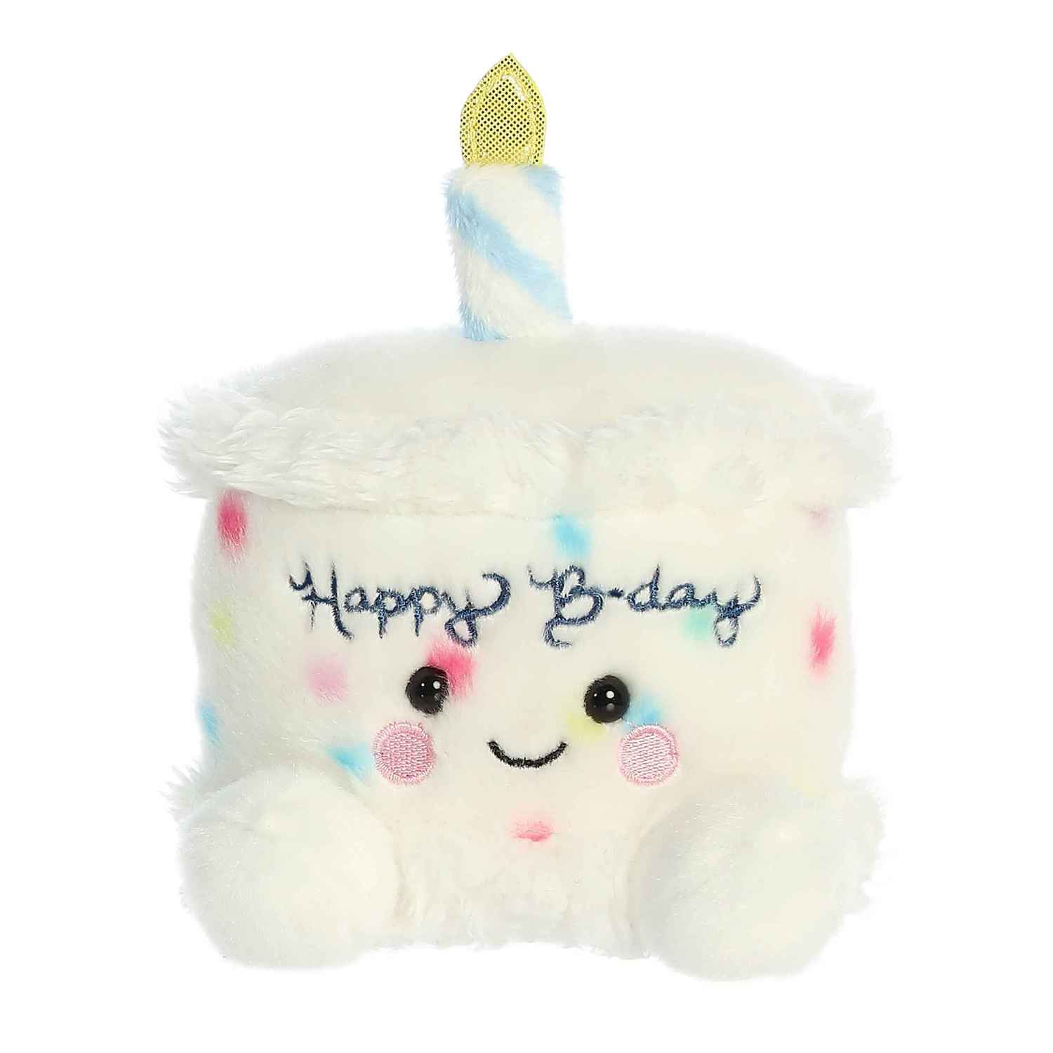 Детские мягкие игрушки Aurora Mini White Palm Pals 5" Happy B'day Cake Adorable Stuffed Animal