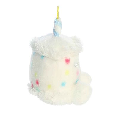 Aurora Mini White Palm Pals 5" Happy B'day Cake Adorable Stuffed Animal