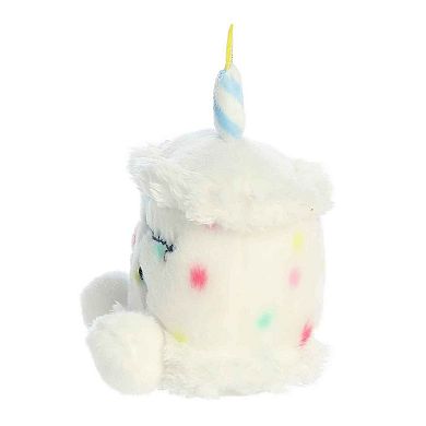 Aurora Mini White Palm Pals 5" Happy B'day Cake Adorable Stuffed Animal