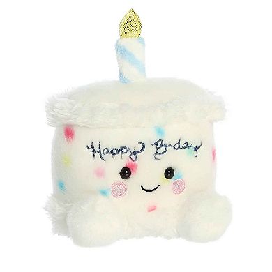 Aurora Mini White Palm Pals 5" Happy B'day Cake Adorable Stuffed Animal
