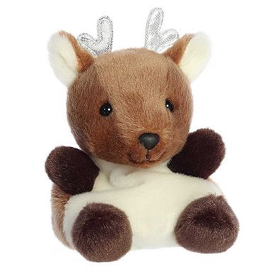 Aurora Mini Brown Palm Pals 5" Dash Reindeer Festive Stuffed Animal