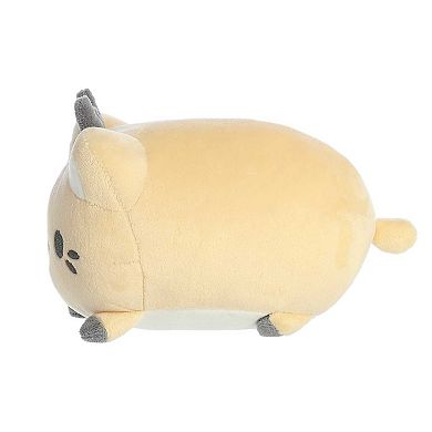 Aurora Small Brown Tasty Peach 7" Cream Reindeer Meowchi Festive Stuffed Animal