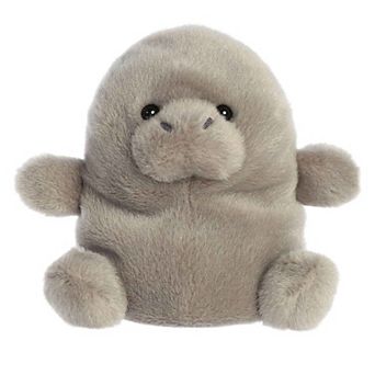 Aurora Mini Gray Palm Pals 5" Blubs Manatee Adorable Stuffed Animal