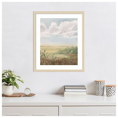 Clear Day Meadow II by Grace Popp Wood Framed Wall Art Print