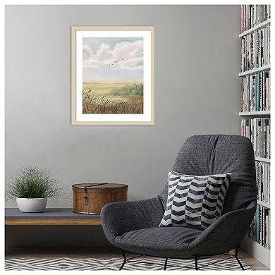Clear Day Meadow II by Grace Popp Wood Framed Wall Art Print