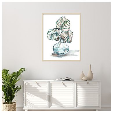 Island Tropics Frond in Bottle IV by Tre Sorelle Studios Wood Framed Wall Art Print