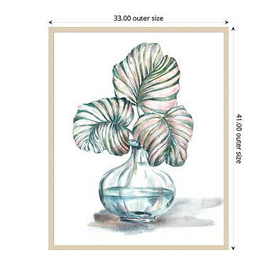 Island Tropics Frond in Bottle IV by Tre Sorelle Studios Wood Framed Wall Art Print