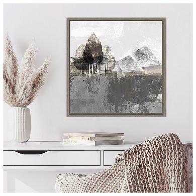 Textured Landscape by Northern Lights Framed Canvas Wall Art Print