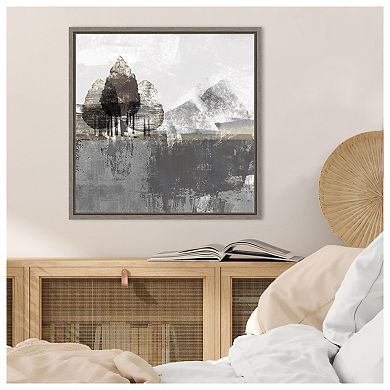 Textured Landscape by Northern Lights Framed Canvas Wall Art Print