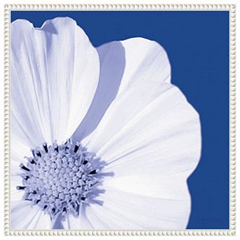 Flower Pop blue III by Marie Elaine Cusson Framed Canvas Wall Art Print