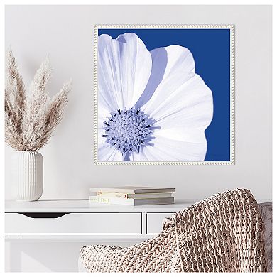 Flower Pop blue III by Marie Elaine Cusson Framed Canvas Wall Art Print