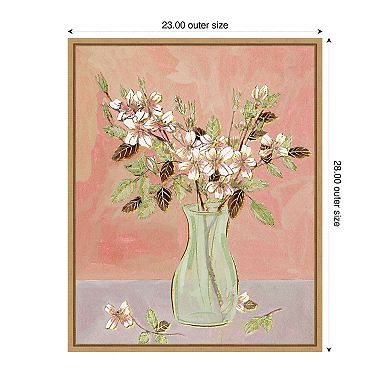 Here Comes the Bloom II by Melissa W Framed Canvas Wall Art Print