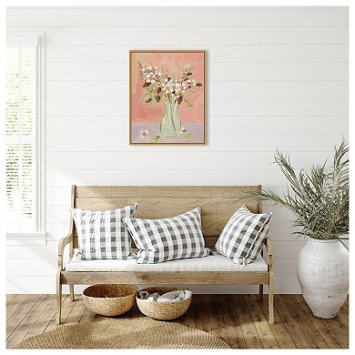 Here Comes the Bloom II by Melissa W Framed Canvas Wall Art Print