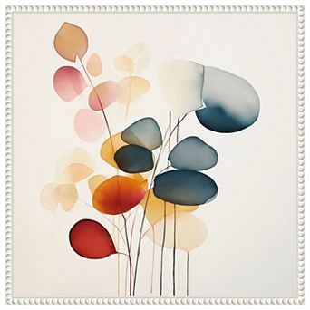 Fluid Floral Artistry II by Irena Orlov Framed Canvas Wall Art Print